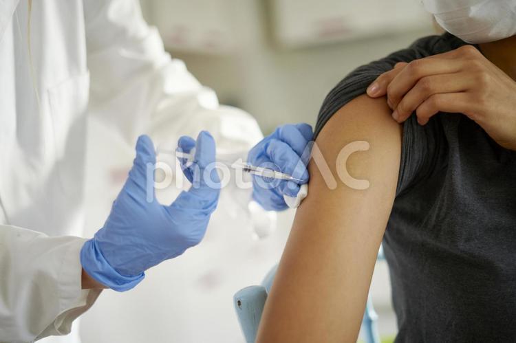 接種疫苗的女性, 疫苗接种, 予防接种, 外国人, JPG